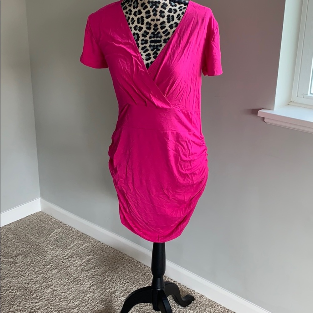 Dress with ruching